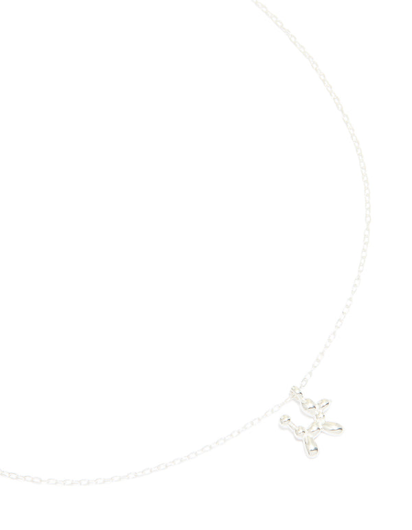 Sterling Silver Balloon Dog Necklace