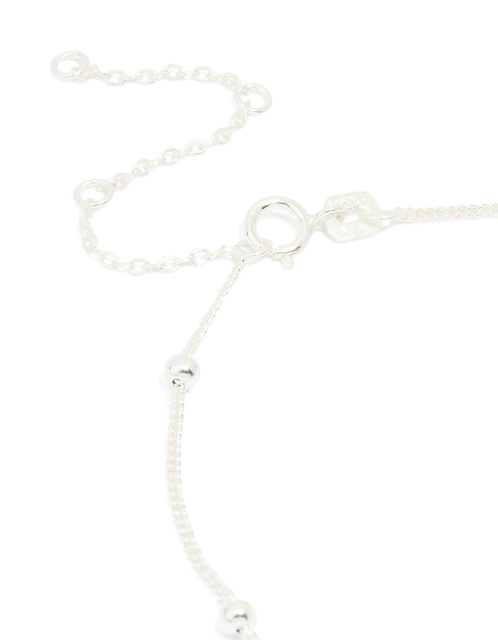 Sterling Silver Large Station Bracelet