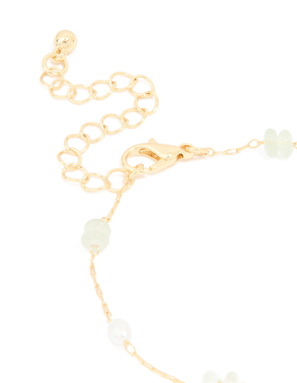 Gold Plated Pearl & Semi Precious Stone Bracelet