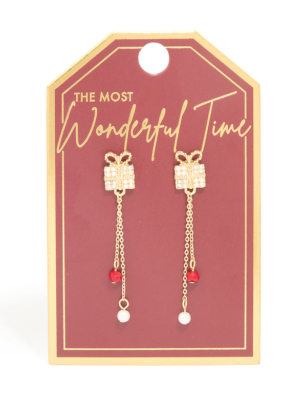 Gold Nutcracker Drop Earrings