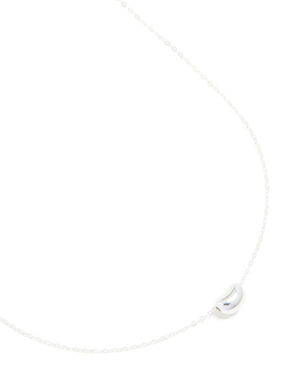 Sterling Silver Pebble Pendant Necklace
