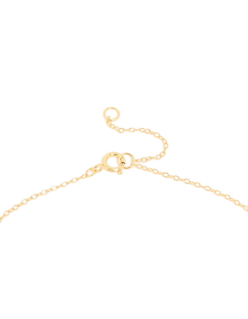 Gold Plated Sterling Silver Cubic Zirconia Pavé Letter J Pendant Necklace