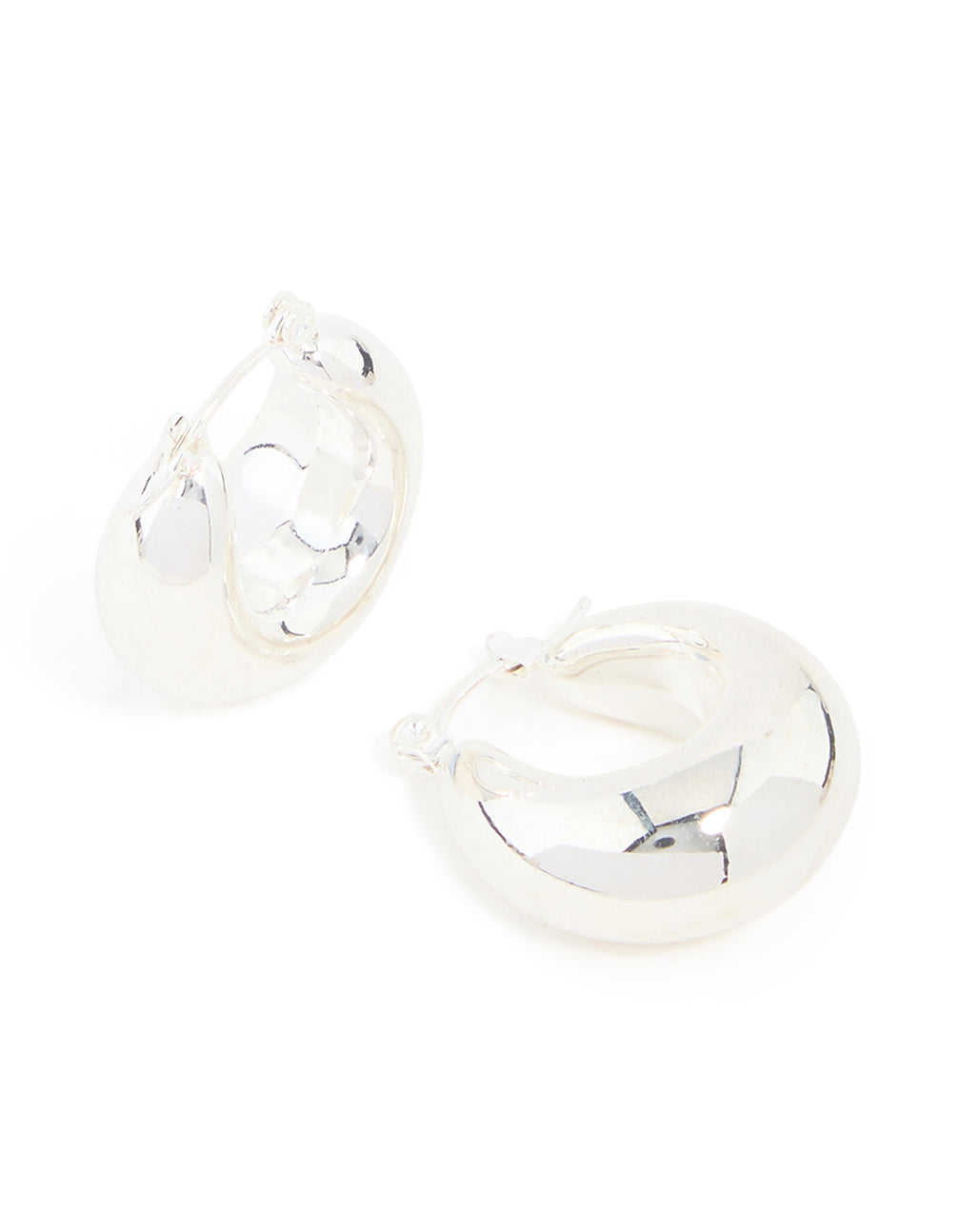 Waterproof Stainless Steel Chunky Hoop Earrings