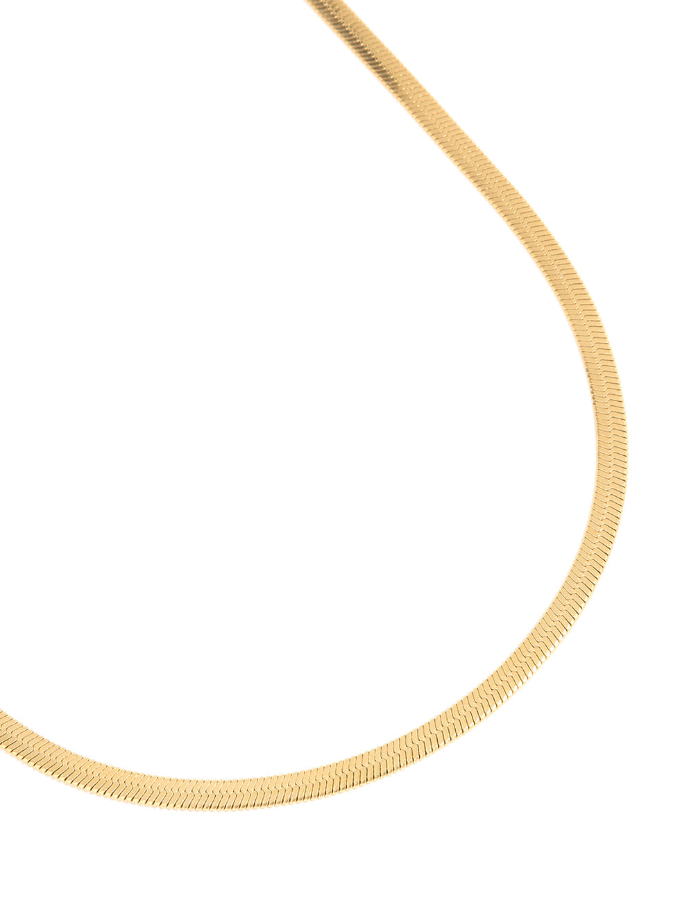Waterproof Gold Plated Stainless Steel Snake Chain Necklace