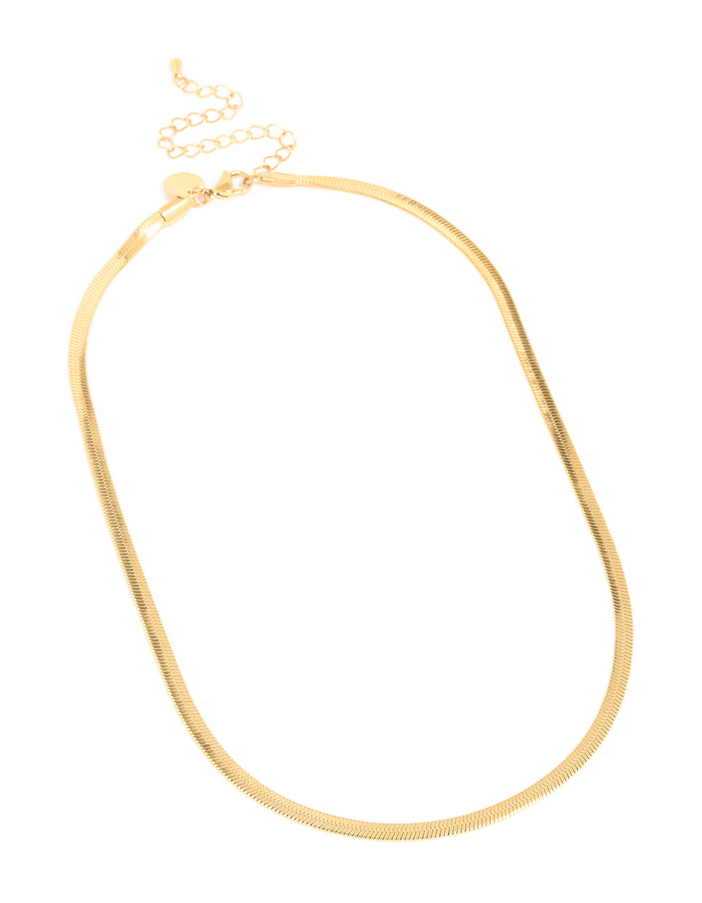 Waterproof Gold Plated Stainless Steel Snake Chain Necklace