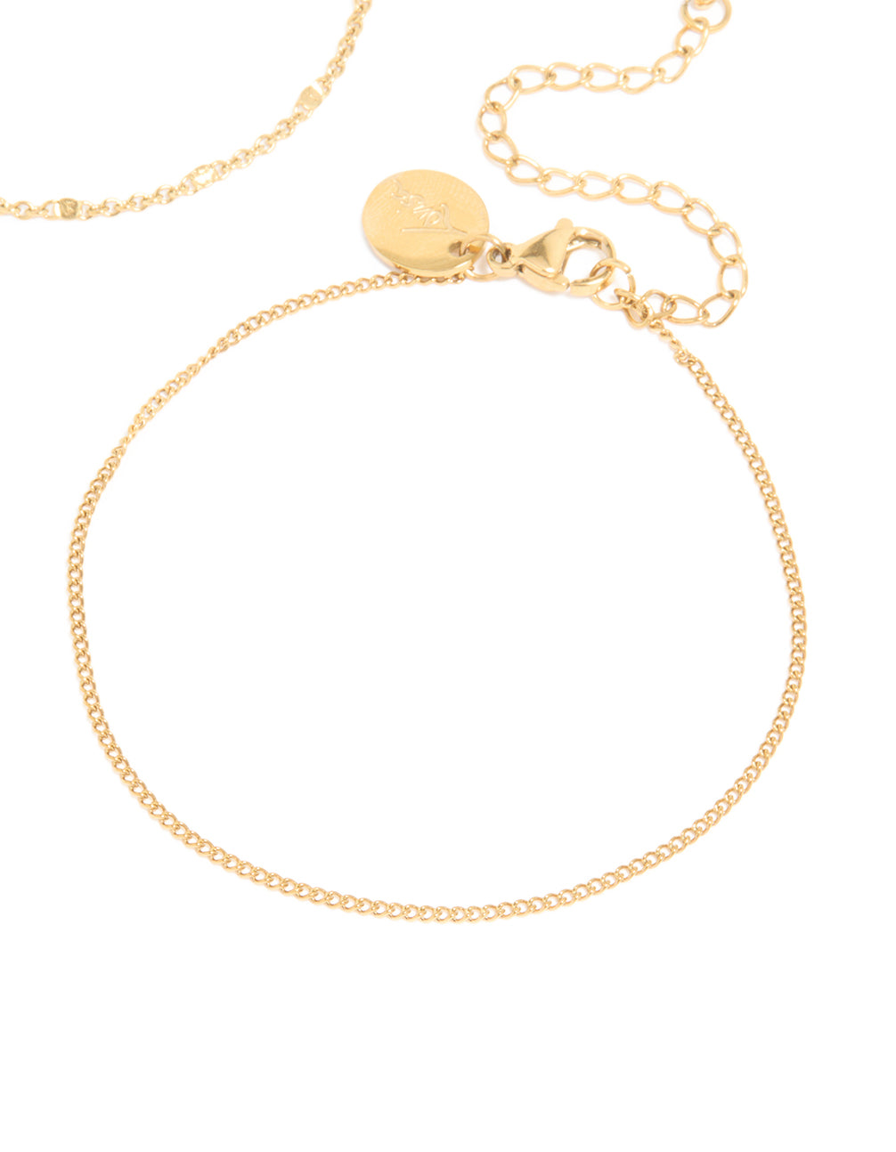 Waterproof Gold Plated Stainless Steel Mixed Chain Bracelets 3-Pack