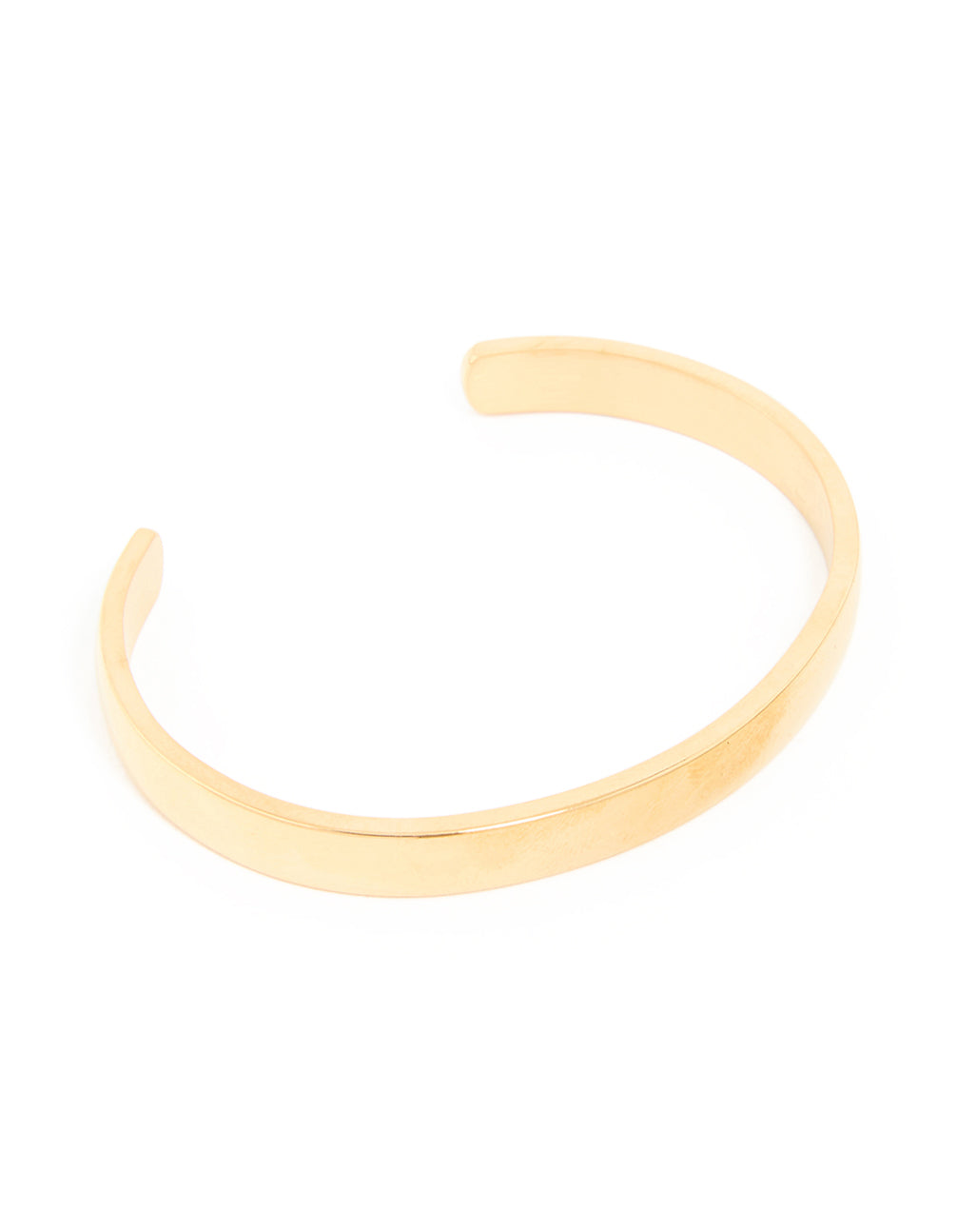 Waterproof Gold Plated Stainless Steel Smooth Wrist Cuff