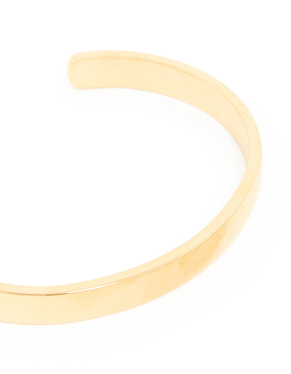 Waterproof Gold Plated Stainless Steel Smooth Wrist Cuff