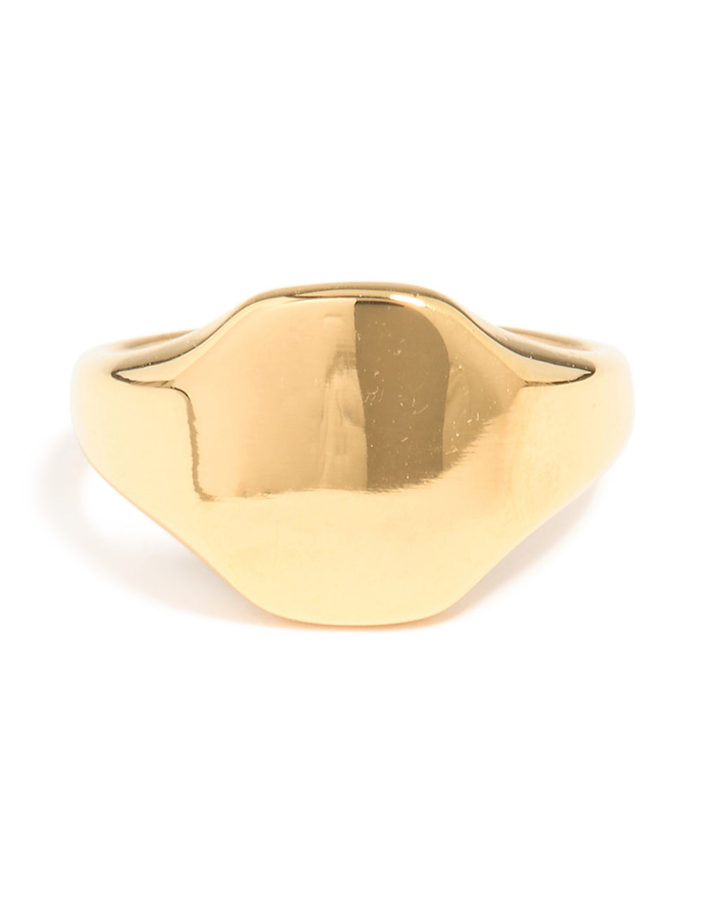 Waterproof Gold Plated Stainless Steel Signet Ring