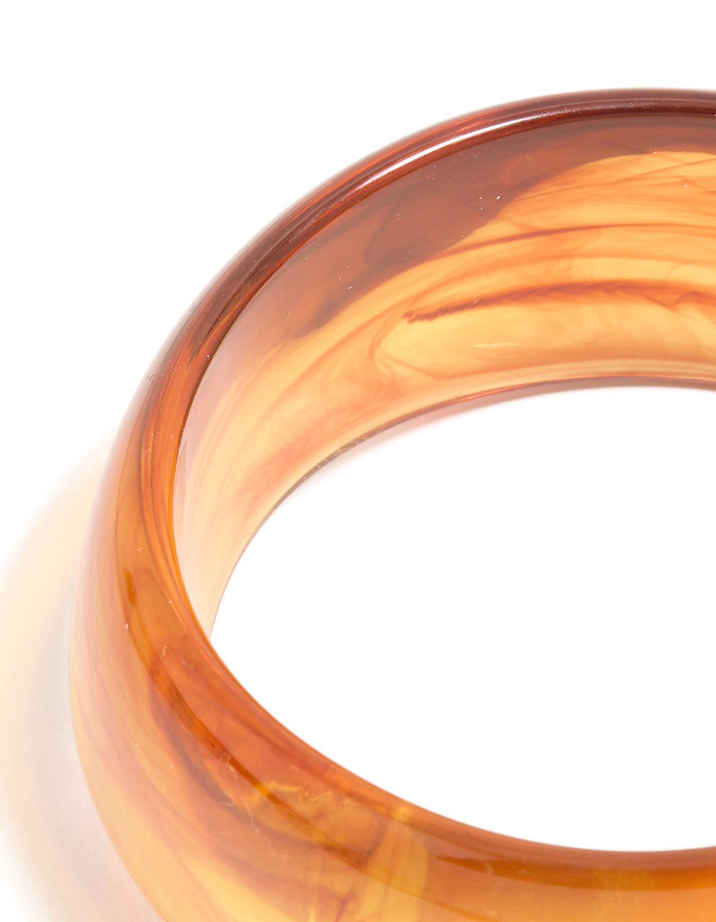 Brown Acrylic Large Bangle