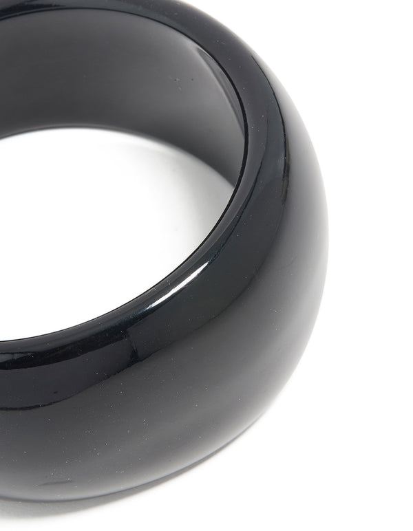 Black Acrylic Bangle