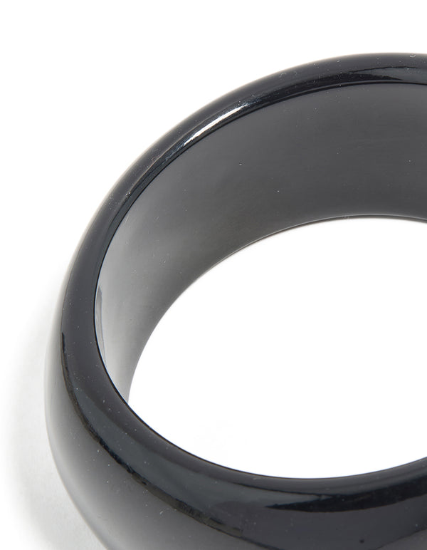 Black Acrylic Bangle