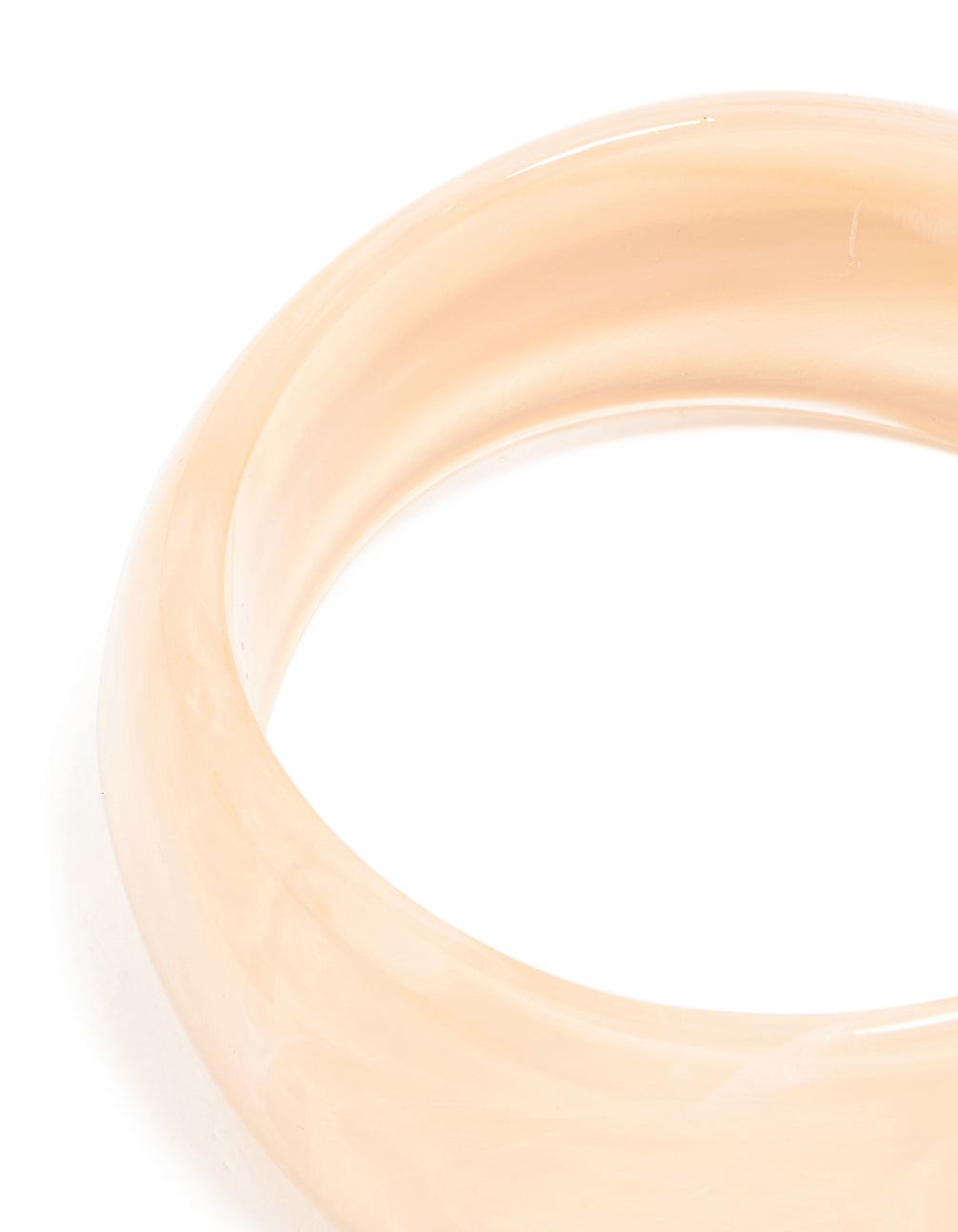 Neutral Marble Acrylic Large Bangle