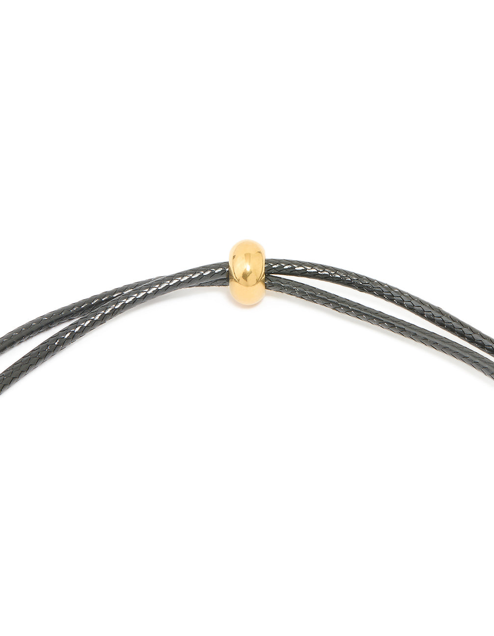 Waterproof Gold Plated Stainless Steel Large Bubble Letter K Cord Necklace