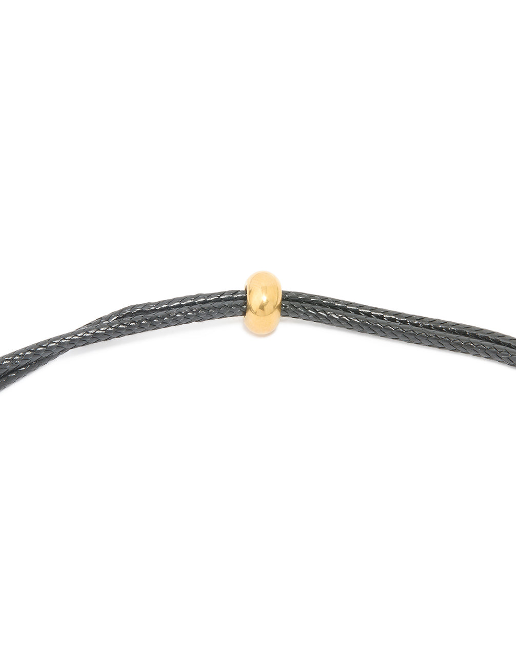 Waterproof Gold Plated Stainless Steel Large Bubble Letter C Cord Necklace
