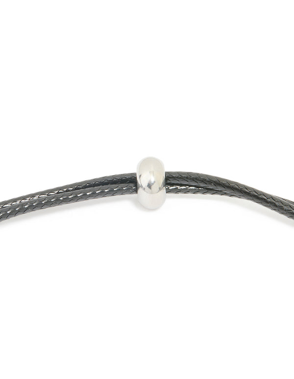 Waterproof Stainless Steel Large Bubble Letter S Cord Necklace