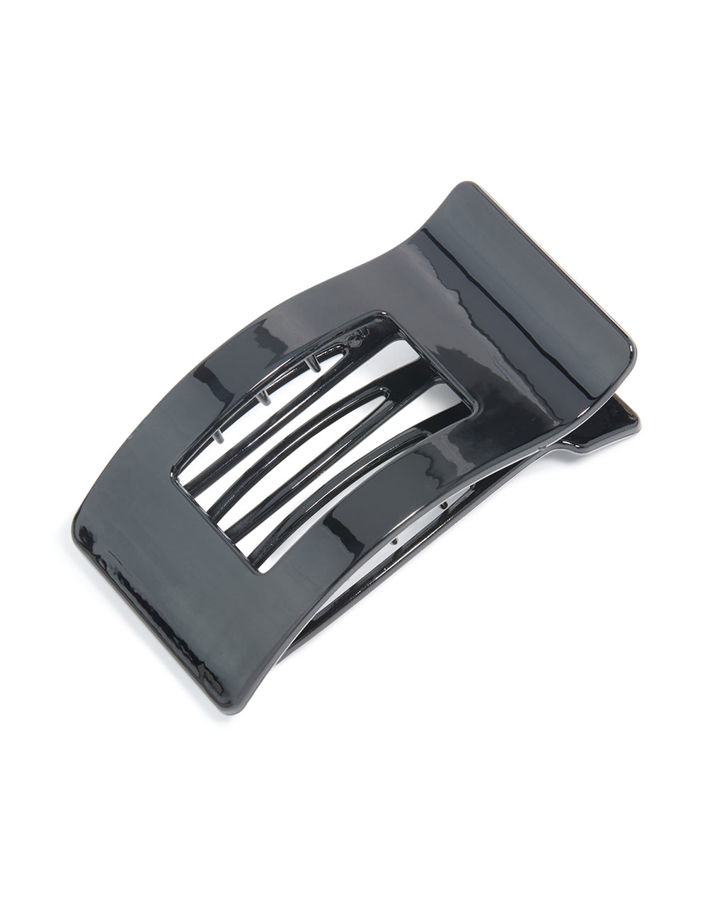 Black Rectangle Hair Claw Clip