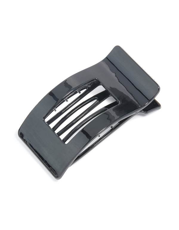 Black Rectangle Hair Claw Clip
