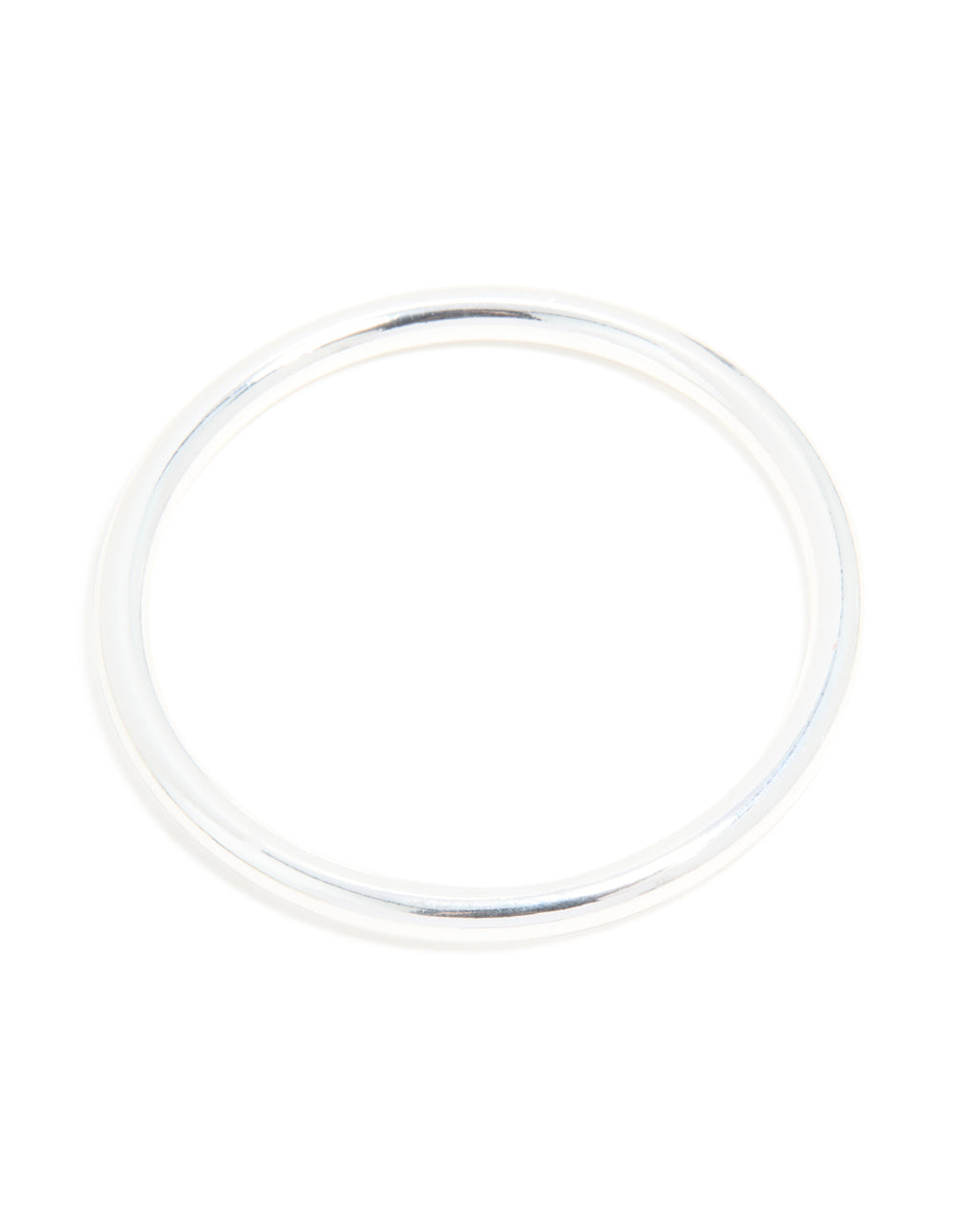 Silver Smooth Thick Bangle