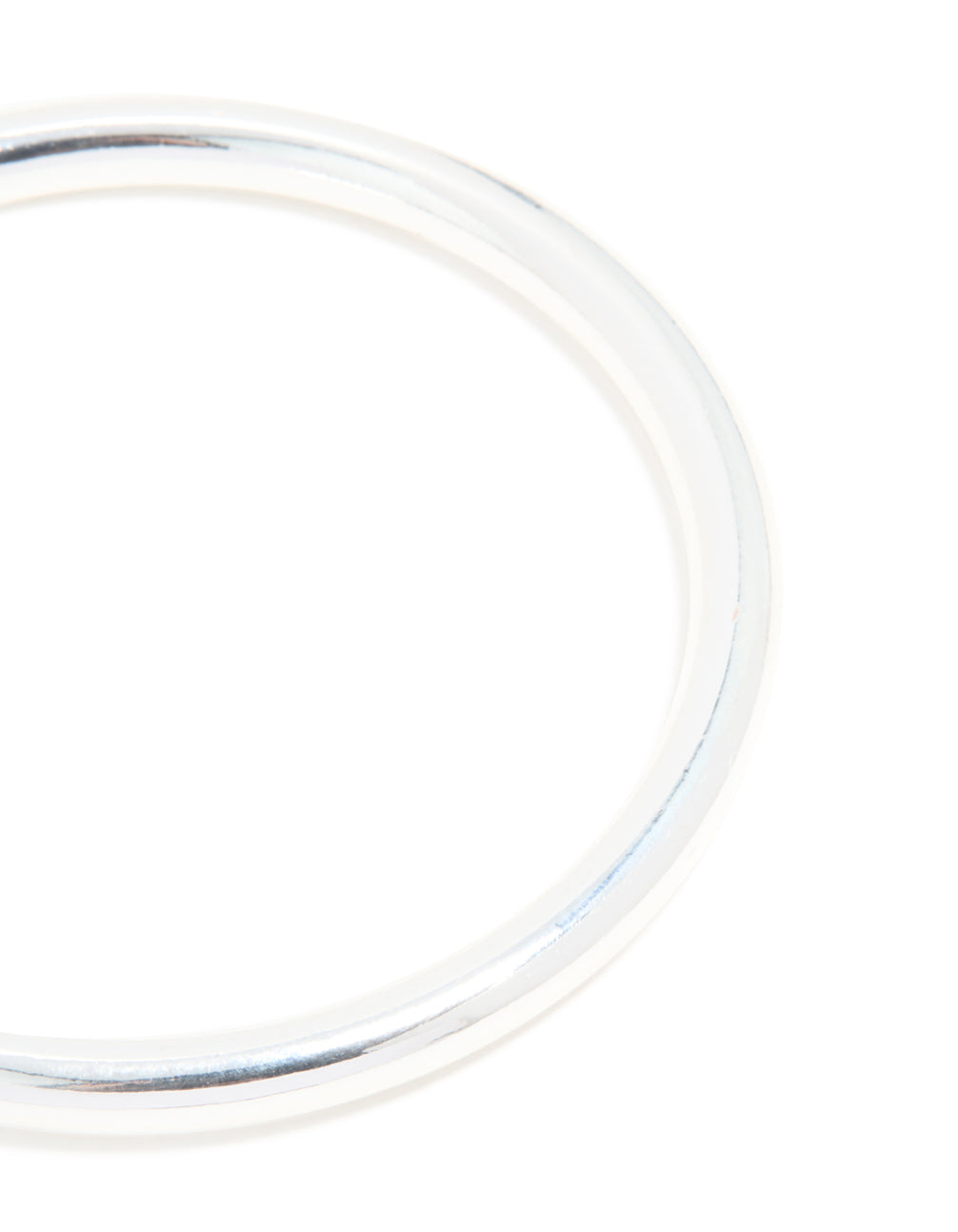 Silver Smooth Thick Bangle
