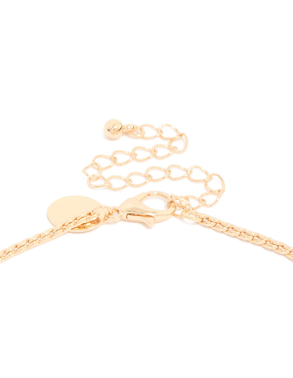 Gold Cubic Zirconia Pendant Necklace