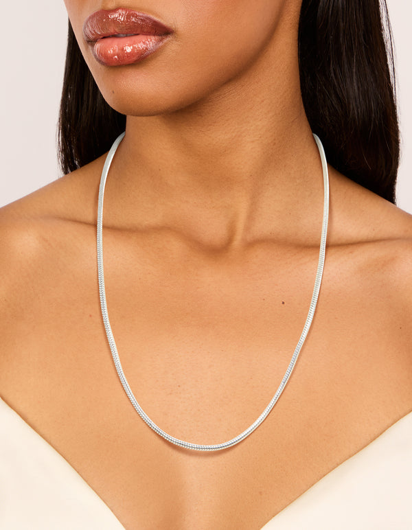 Waterproof Stainless Steel Short Snake Chain Necklace