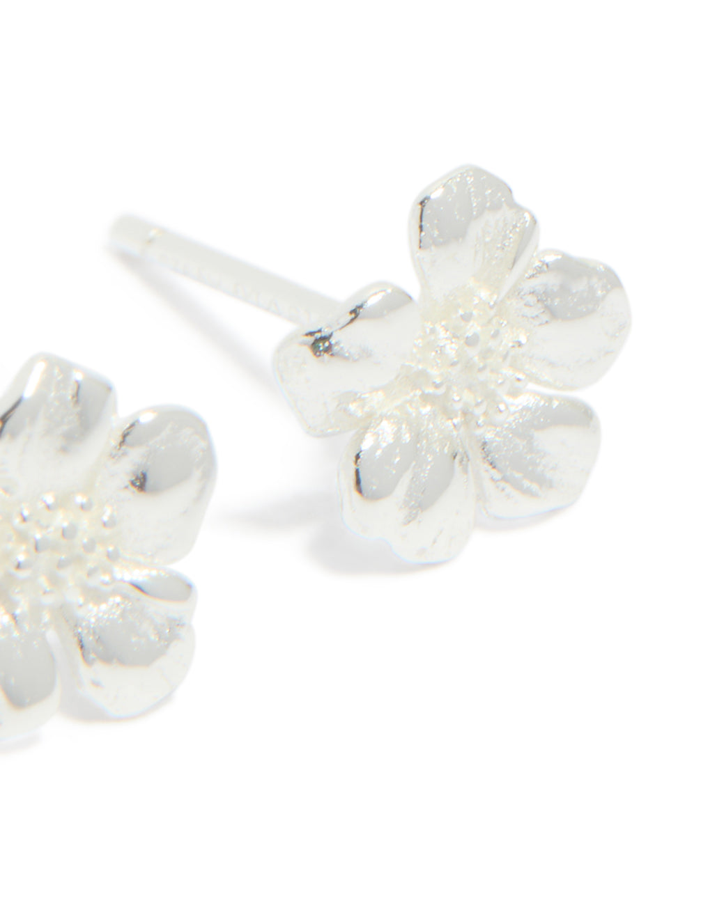 Sterling Silver Flower Stud Earrings