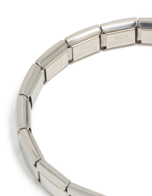 Waterproof Stainless Steel Stretch Watch Link Bracelet
