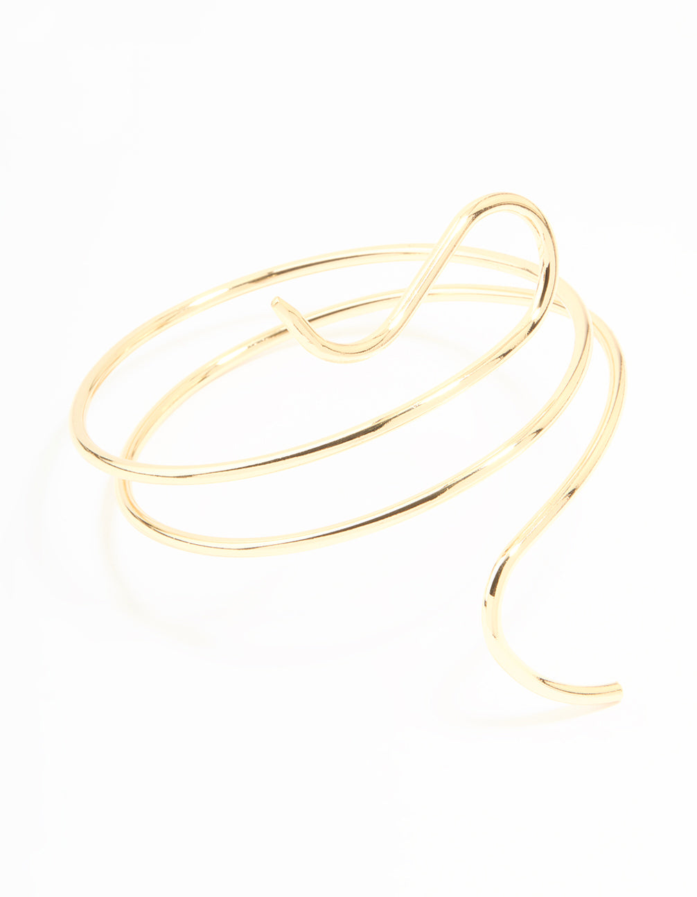 Gold Swirl Wrap Arm Cuff