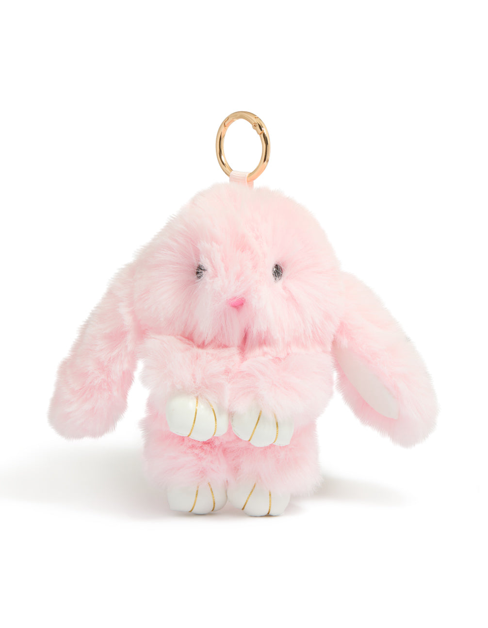 Kids Pink Polyester Bunny Key Chain