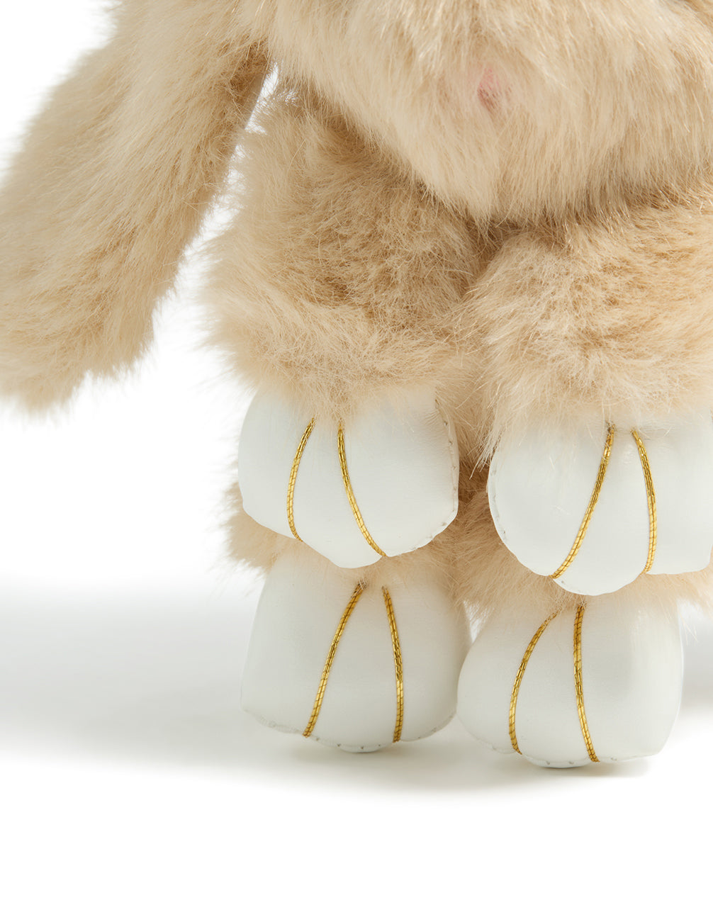 Kids Brown Polyester Bunny With Small Bow Key Chain
