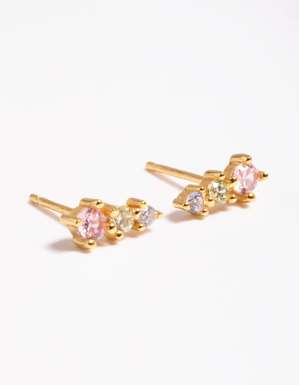 Gold Plated Sterling Silver Ascended Crawler Earrings