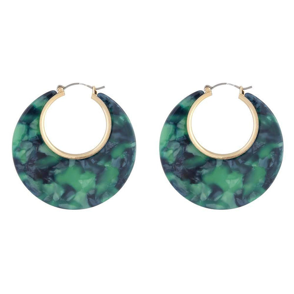 Emerald Acrylic Hoop