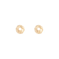 Gold Textured Knot Stud Earrings - link has visual effect only