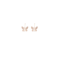 Rose Gold Butterfly Stud Earrings - link has visual effect only