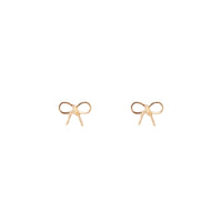 Gold Twist Bow Stud Earrings - link has visual effect only