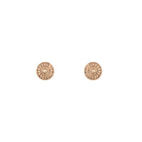 Gold Etched Disc Earrings - link has visual effect only