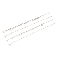Silver Leaf Jingle Anklet 4 Pack - link has visual effect only