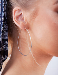 Sterling Silver Hoop Earrings - link has visual effect only