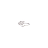 Sterling Silver Leaf Wrap Ring - link has visual effect only