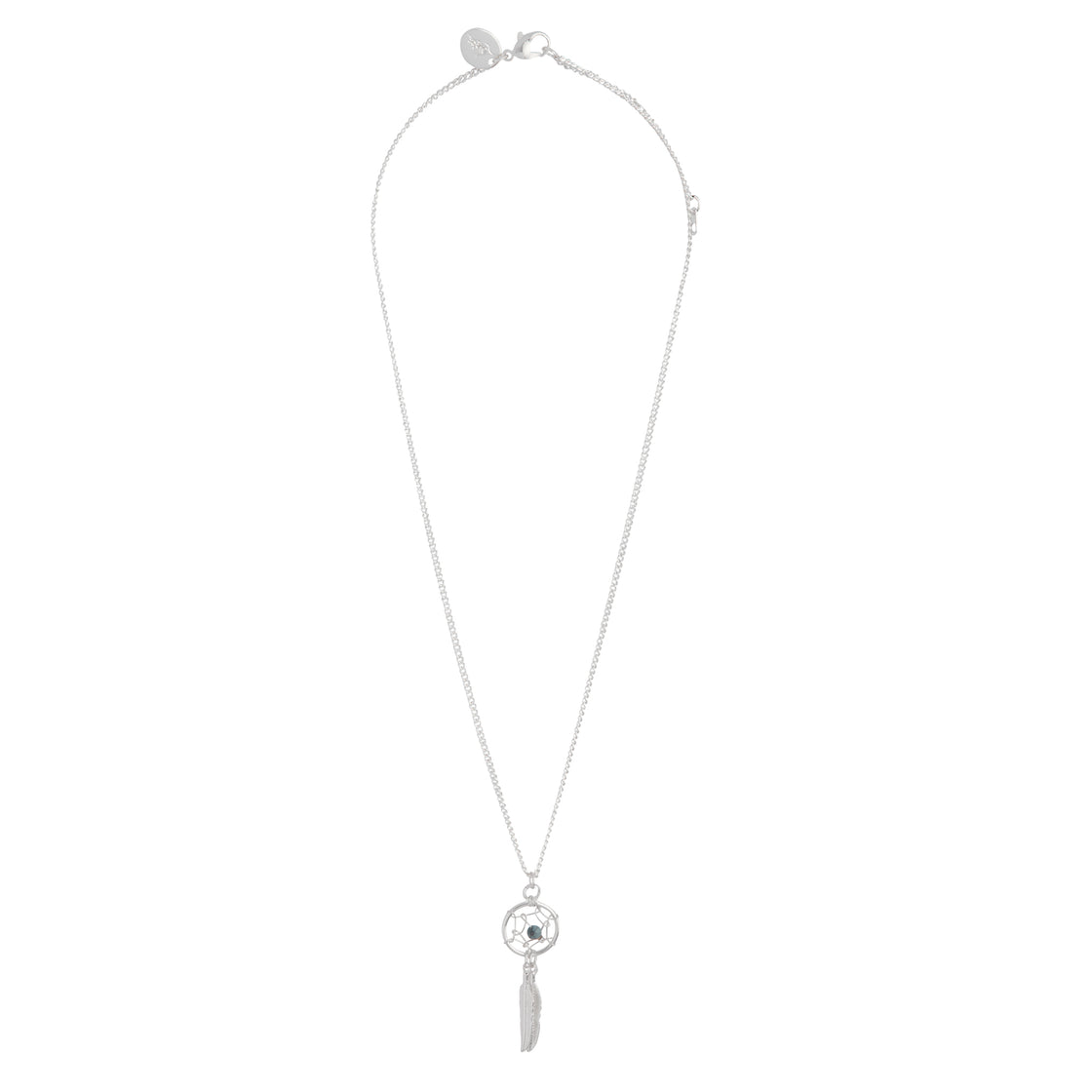 SMALLSILVER DREAMCATCHER PENDATN ON FINE CHAIN NECKLACE