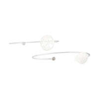 SILVER TREE OF LIFE THIN OPEN CUFF 2 PACK - link has visual effect only