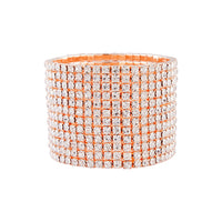 Rose Gold Diamante Statement Stretch Cuff - link has visual effect only