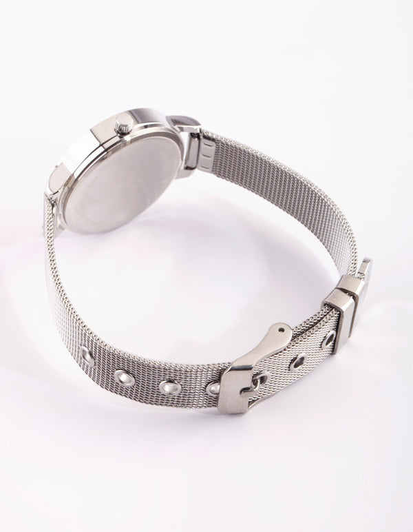 Silver Skinny Chain Strap Watch