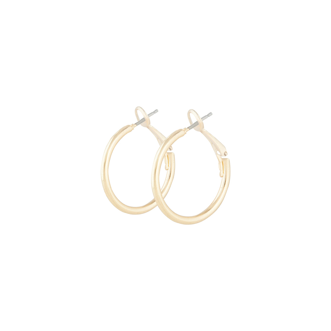 Polished Gold Dainty Hoop Earrings