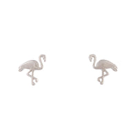 Silver Flamingo Stud Earrings - link has visual effect only
