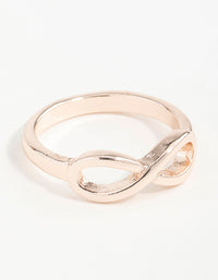 Rose Gold Infinity Band Ring - link has visual effect only