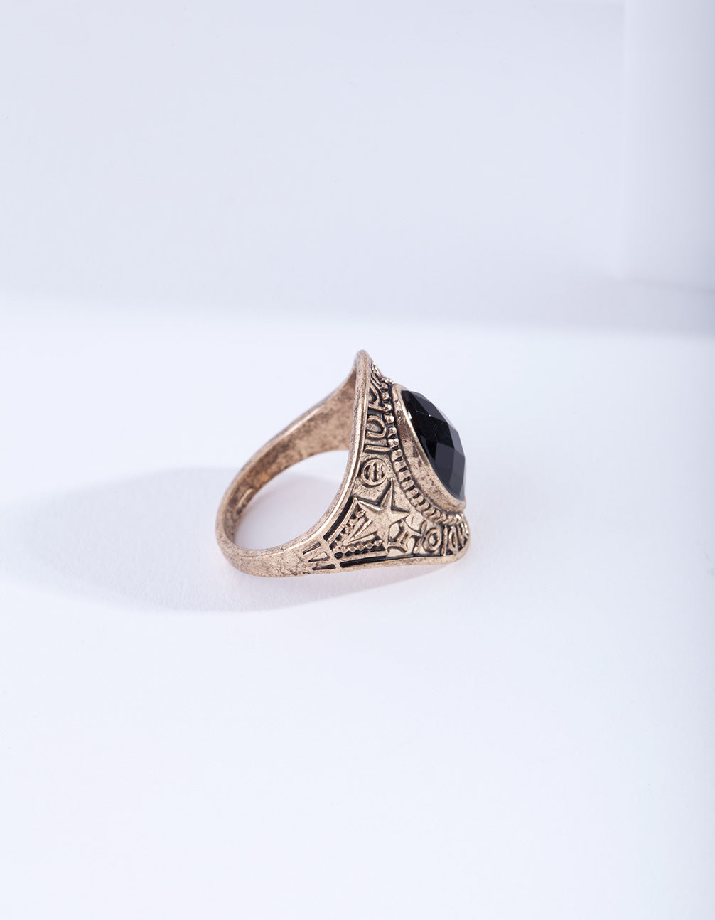 Antique Gold Star Jewel Ring