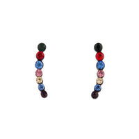 Black Multi-Coloured Ear Cuff - link has visual effect only