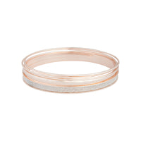 Rose Gold Glitter Matte Bangle 5-Pack - link has visual effect only